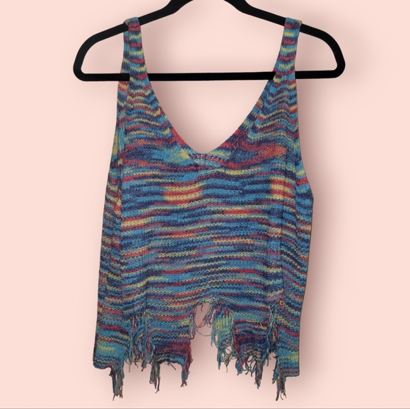 Shein Knit Crop Tank Top - Picture 1 of 8